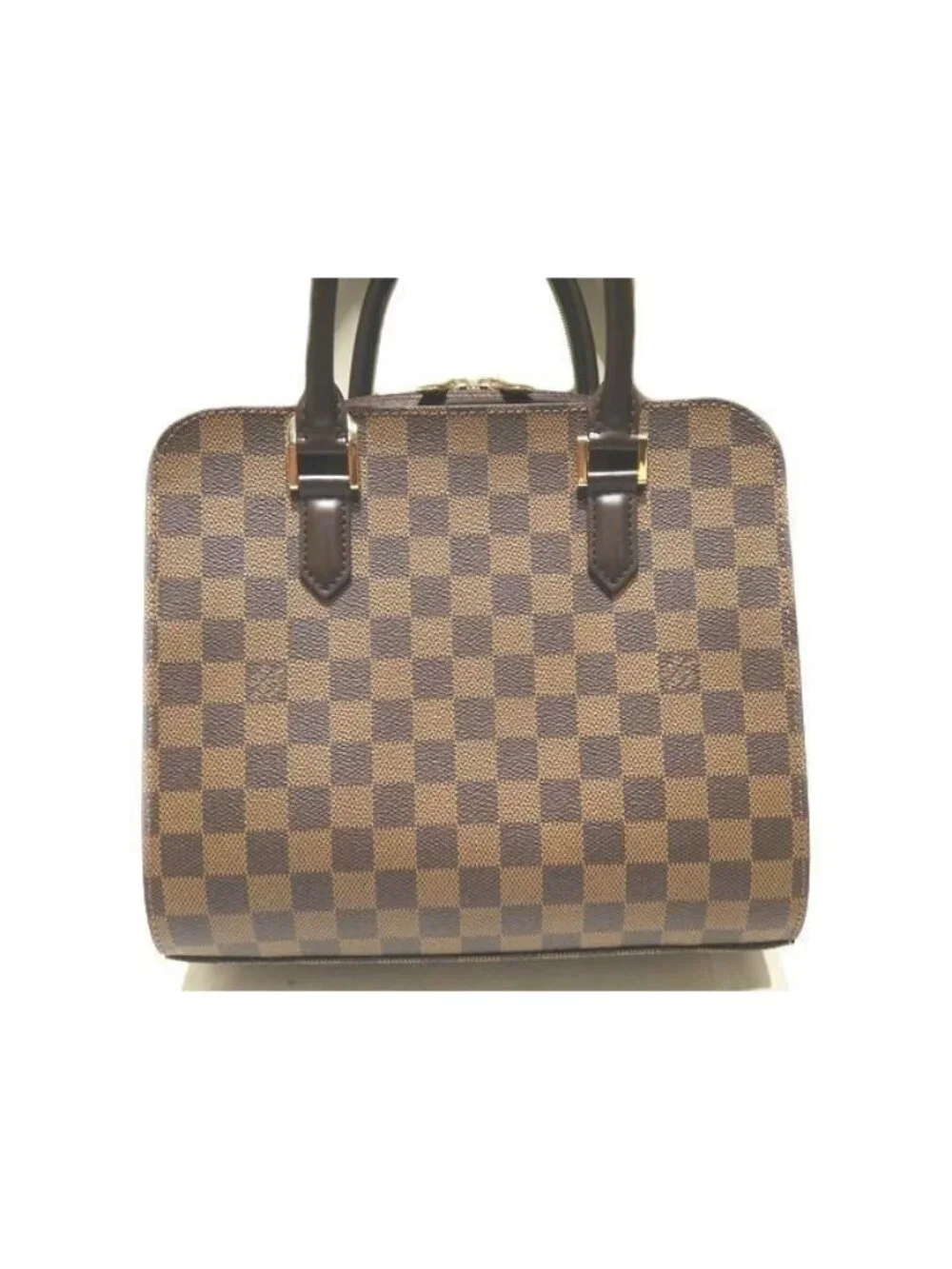Louis Vuitton Triana Handbag Damier Ebene Tote